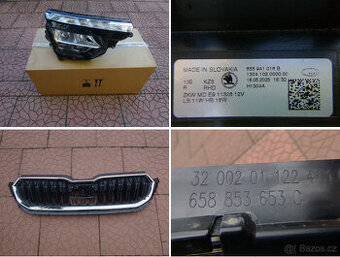 Škoda Kamiq lift orig lampa LED 655941016B maska 658853653C