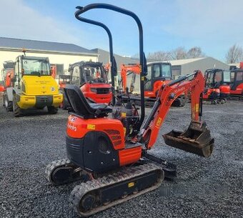 Minibagr Kubota U10 s nulovým přesahem zádě