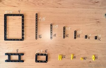 577 dílů LEGO Technic