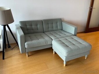 IKEA LANDSKRONA - 2místná pohovka s podnožkou