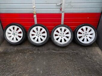 Original ALU kola Škoda 17" 6J ET45 + zimní pneu 225/45/R