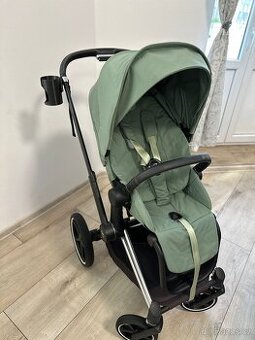 Cybex Priam 4.0 Chrome Black & Green Leaf