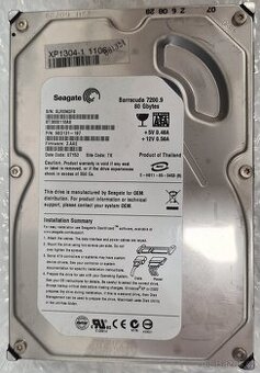 Seagate BarraCuda 80GB 7,2K 8MB SATA II 3,5'' ST3808110AS - 1