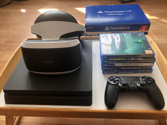 Sony PS4 Slim 500GB + 5 her + PS VR headset