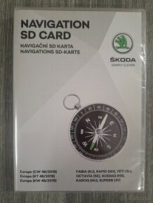 Navigační SD karta Evropa Škoda