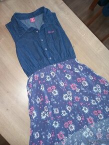 Šaty jeans 10-12let