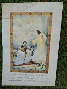Listina svaté přijímání r.1942