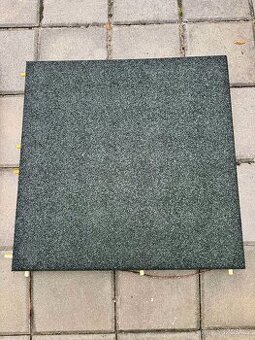 Extra silné gumové dlaždice - gumová dlažba 500 x 500 x 42