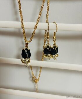 Set šperků „Černý tulipán“