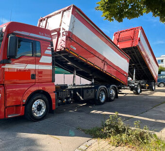 33+33m3 sklápěč obilí Eur6 MAN 6x2 s přívěsem