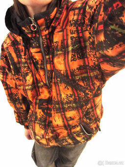 Vintage 90s unisex barevná bunda přes hlavu