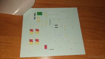 Obtisky na model Lotus 77 z Velké ceny Japonska 1976 v 1:43