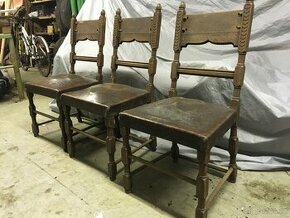 starožitné židle 3 ks.