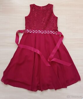 Dívčí společenské šaty, vel. 158