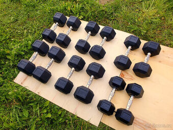 jednoruční činky sada 180kg HEXA (10-20kg)