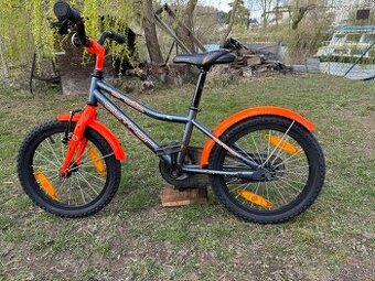 Dětské kolo AUTHOR ORBIT 16" šedé oranžové
