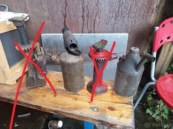 Hever, panenka hydraulická, let lampa, konev