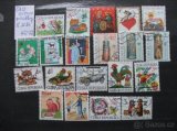 Poštovní známky - motiv pohádky, vánoce a velikonoce.