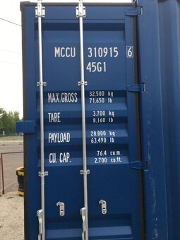 ONE WAY 40HC - 12m kontejner s poškozením