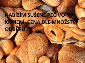 sušené pečivo na krmení