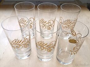 Bohemia Glass Czechoslovakia - 6 ks skleniček