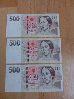 500 Kč. série R 35,40,43. K 01