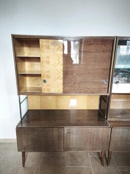 Retro sektorová stěna z 70. let – pěkný stav, velká sestava - 1