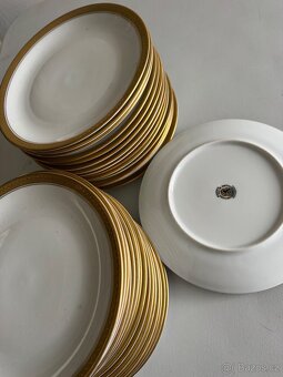 Talíře Carslbad Czechoslovakia Bohemia 31x kusů sada