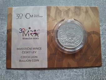 Český lev 2023 Manažer roku - 1 oz stříbro