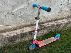 Dětská koloběžka, růžová