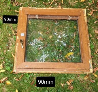 Plastová okna – zlatý dub – různé rozměry – cena dohodou
