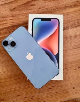 iPhone 14 Blue BATERIE 100% TOP