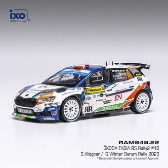 Modely Škoda Fabia Rally2 1:43 IXO