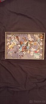 Originální tvarované puzzle TREFL (300 ks) Motiv pejsků