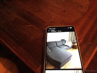 Šedá rohová rozkládací sedačka