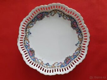 Talířek zn. UNION K s prolamovaným okrajem