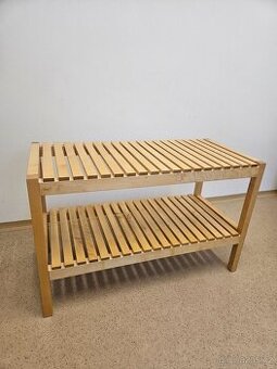 Ikonická lavice/botník Molger Ikea - masiv