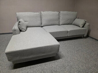 Nová malá rohová sedačka ASOLITA světle šedá-DOPRAVA ZDARMA