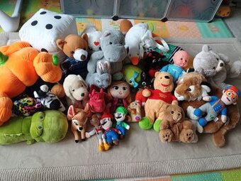 Plyšové hračky plyšáci Mario Luigi, Bing, tygr, Blippi, Pú