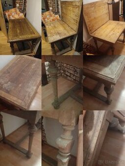 starý tessinský stůl