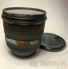 Sigma AF 50/1.4 EX DG HSM Canon EF + UV filtr Polaroid