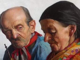 Úžasný malovaný obraz - Hans Topper - malíř a grafik