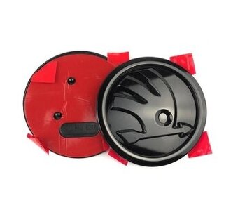 Znaky Škoda 90 nebo 80mm černá matná, černá lesklá