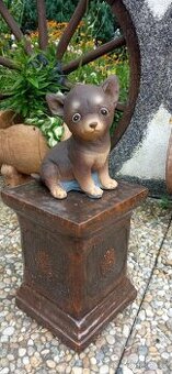 Zahradní dekorace- Soška Čivava 1