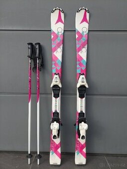 Dívčí lyže ATOMIC AFFINITY, 120 cm + hůlky + lyžáky