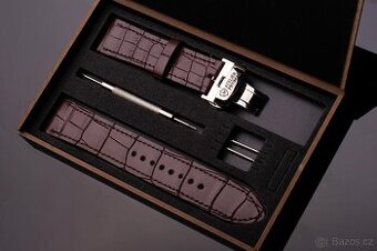 Hnědý řemínek AP Croco Heritage z krokodýlí kůže