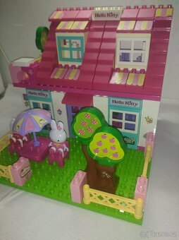 Hello Kitty velký domek se zahradou, stavebnice UNICO Plus