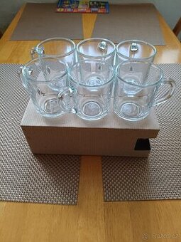 Skleničky na kafe , čaj , 12ks , 250ml