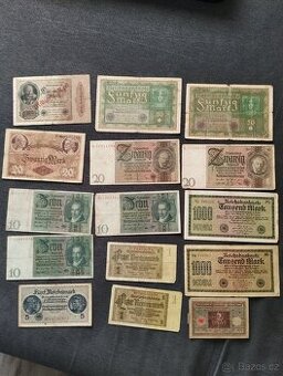 Staré německé bankovky