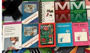 Ucebnice pro SŠ (matematika,česky jazyk,ošetřovat..